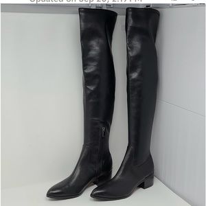 Donald H Pliner Over the Knee Leather Boots